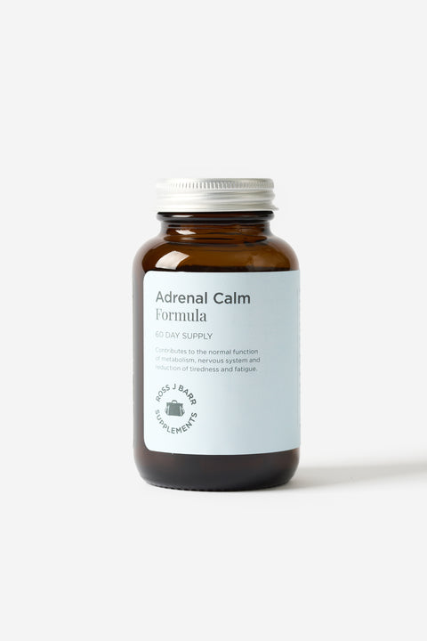 Le produit adrenal calm formula de ross j barr sur fond blanc