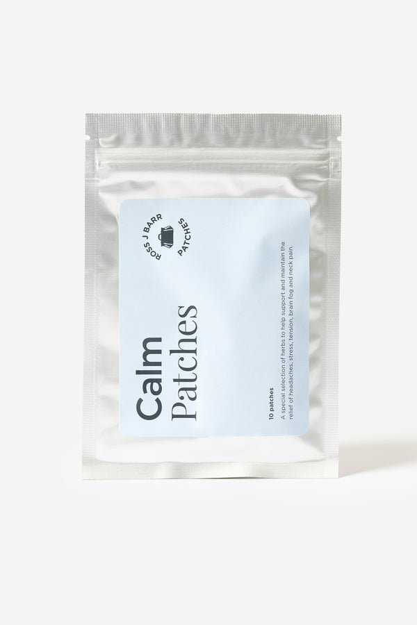 Les calm patches de Ross J Barr sur un fond blanc